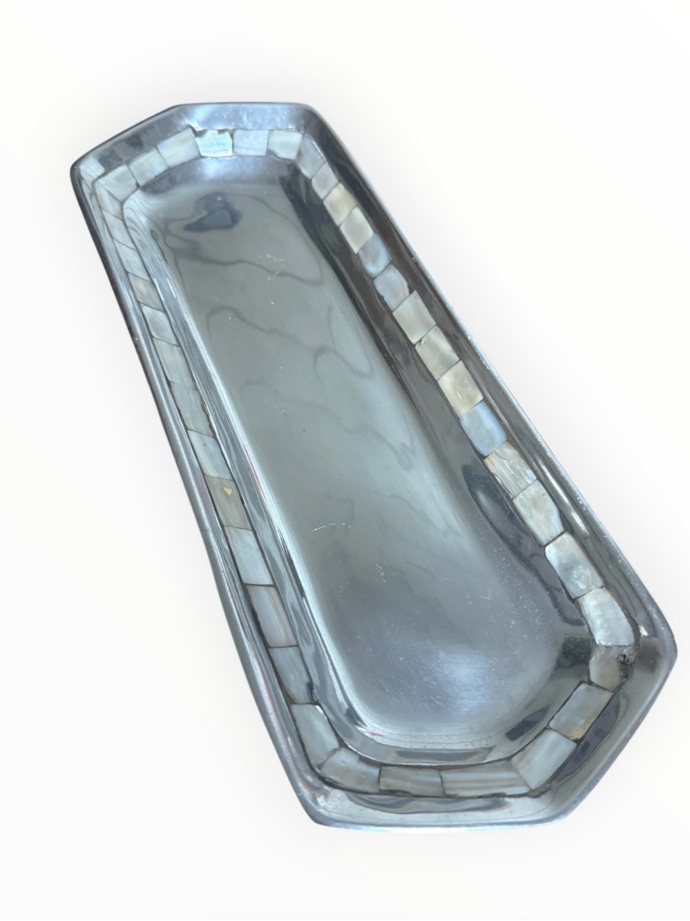 Towle Silversmiths mother of pearl serving tray